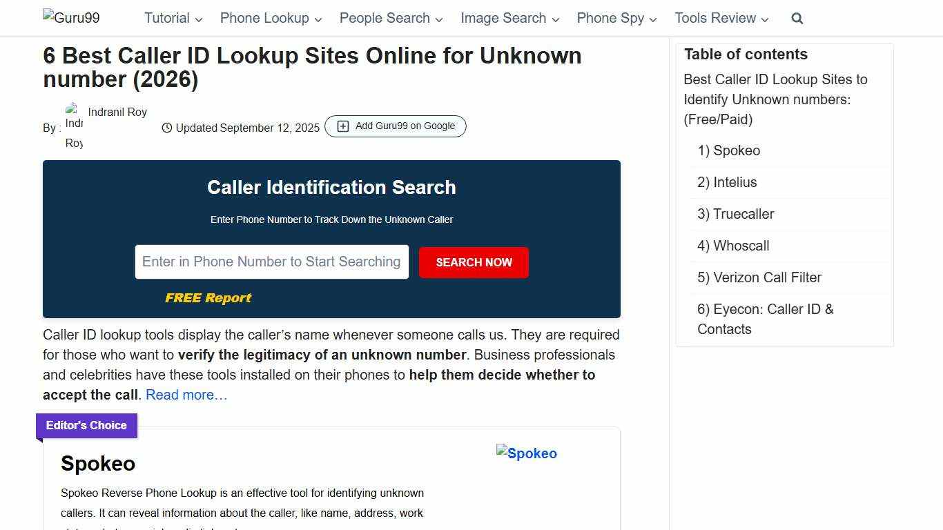 6 Best Caller ID Lookup Sites Online for Unknown number (2026)