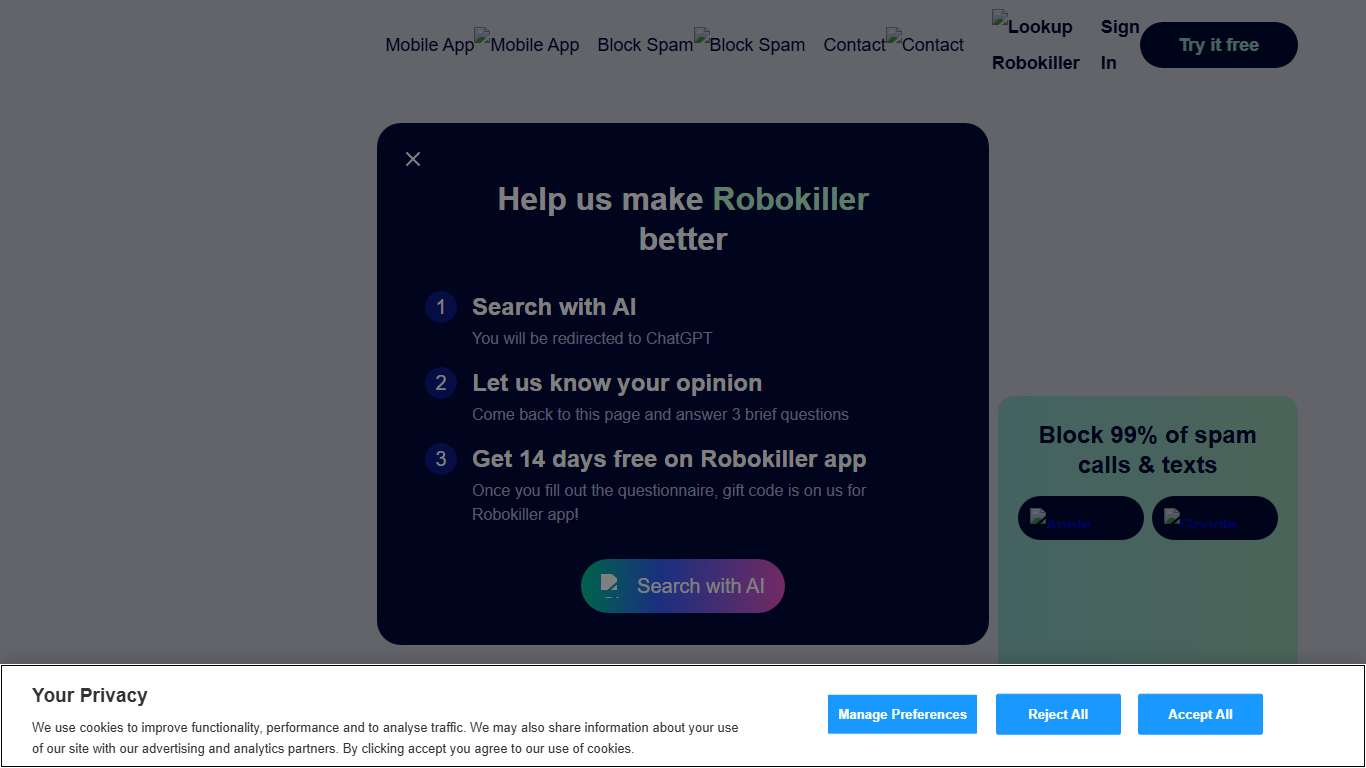 (888) 474-2026 - RoboKiller Lookup